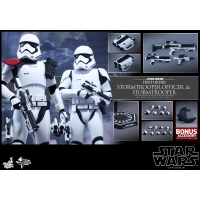 Hot Toys - MMS325 – Star Wars: The Force Awakens - First Order Stormtrooper Officer & Stormtrooper Collectible Figures Set