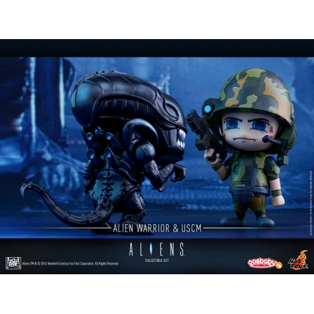 Hot Toys – COSB271 – Aliens - Alien Warrior & USCM Cosbaby (S) Collectible Set