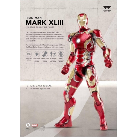 Comicave Studios  - 1/12th scale - 1/12th scale - Iron Man 3: Mark XLIII