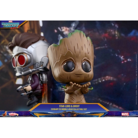 Hot Toys - COSB361 - Guardians of the Galaxy Vol.2 - Cosbaby Bobble-Head Series - Star Lord and Groot Collectible Set
