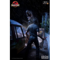 Iron Studios - T-Rex Attack BDS Art Scale 1/10 - Jurassic Park (SET A+B)