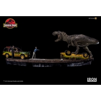 Iron Studios - T-Rex Attack BDS Art Scale 1/10 - Jurassic Park (SET A+B)