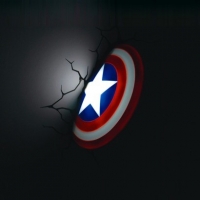 3D Light FX -Captain America Shield 3D Deco Light