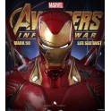 Queen Studios - Avengers Infinity War - Mark 50 Iron Man (Battle-Damaged Edition) LIFE SIZE BUST