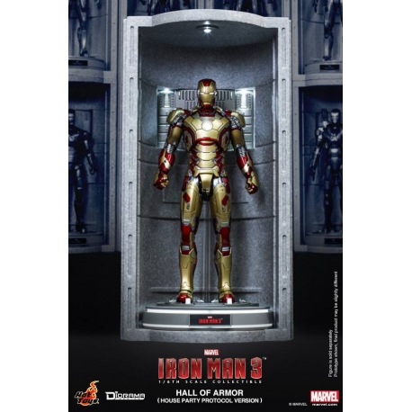 Hot Toys - Iron Man 3 - Hall of Armor (House Party Protocol Ver.) Collectible