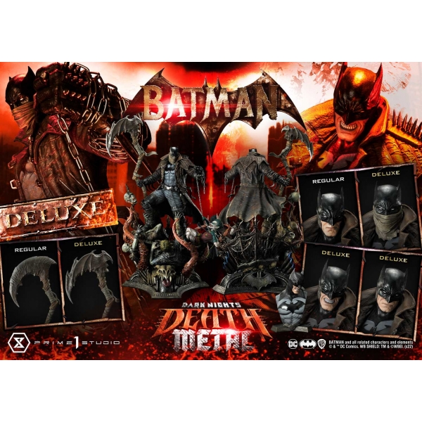 PRIME1 STUDIO - MMDCMT-09DX: DEATH METAL BATMAN (DARK NIGHTS: METAL) DELUXE  VERSION