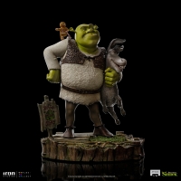 [Pre-Order] Iron Studios - Shrek, Donkey and The Gingerbread Man Deluxe - Shrek - Art Scale 1/10
