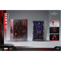 ZhongDong Toys - IRON MAN Mark II Action Figures Bundle set (with hall of armor blue light version and holograph panel)  