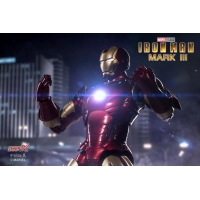 ZhongDong Toys - IRON MAN Mark VII Action Figures Bundle set (with hall of armor blue light version and holograph panel) 