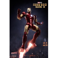 ZhongDong Toys - IRON MAN Mark VII Action Figures Bundle set (with hall of armor blue light version and holograph panel) 