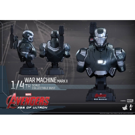 Hot Toys - Avengers: Age of Ultron: 1/4th War Machine 2.0 Scale Collectible Bust